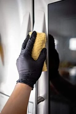 - Black Nitrile Examination Gloves - Latex & Powder-Free, Disposable, Strong, Healthcare, Food Handling (Medium) -Peugeot Shop 31Y97RnsZzL