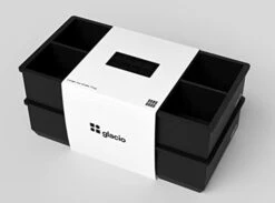 Glacio Ice Cube Trays Silicone - Large Ice Tray Molds For Making 8 Giant Ice Cubes For Whiskey - 2 Pack -Peugeot Shop 31YTN52ZwJL