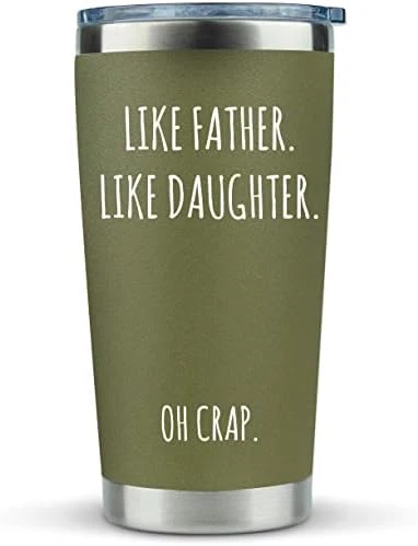 Dad Gifts From Daughter - Like Father Like Daughter 20oz Coffee Travel Tumbler/Mug - Funny Gift Idea For Dad, Fathers Day, Him, Best, Birthday, Presents, Wants Nothing… 5 Dad Gifts From Daughter - Like Father Like Daughter 20oz Coffee Travel Tumbler/Mug - Funny Gift Idea For Dad, Fathers Day, Him, Best, Birthday, Presents, Wants Nothing… - Image 5