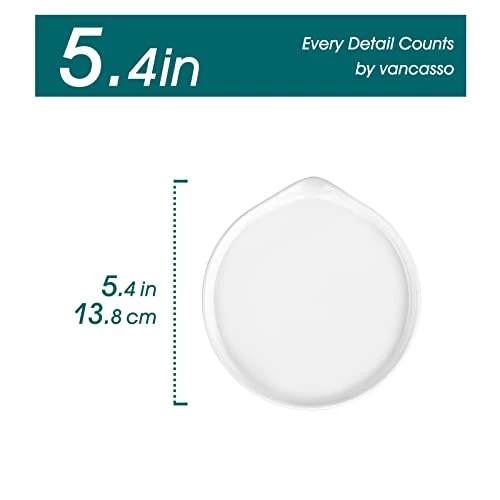 Starry Spoon Rest For Kitchen, 5 Inch Ceramic Spoon Rest For Stove Top, Spoon Holder For Kitchen Counter, Heat-Resistant And Dishwasher Safe, 2 Pack, White 2 Starry Spoon Rest For Kitchen, 5 Inch Ceramic Spoon Rest For Stove Top, Spoon Holder For Kitchen Counter, Heat-Resistant And Dishwasher Safe, 2 Pack, White - Image 2