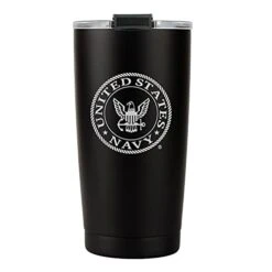 USN 20oz Double Wall Vacuum Insulated Stainless Steel Navy Tumbler Travel Mug -Peugeot Shop 31ZIkc0WGUL