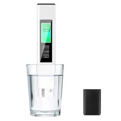 TDS Meter,Accurate And Reliable,Water Testing Kits For Drinking Water,Professional Water Meter,TDS, EC & Temp Meter 3 In 1(White)