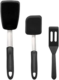 Silicone Spurtle Set, Silicone Spatula Set, Heat Resistant Cooking Utensil For Nonstick Cookware, Serving，Baking, Whisking, Smashing, Scooping, Spreading, 4 Piece -Peugeot Shop 31ZW571grNS. AC