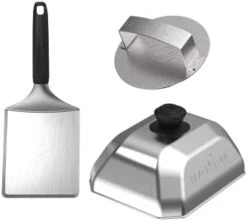 Blackstone 5024 Professional Hamburger Tool Kit With Stainless Steel Metal Burger Patty Press, Spice Dredge Shaker & Burger Spatula BBQ Grilling Accessories, Black 10 Blackstone 5024 Professional Hamburger Tool Kit With Stainless Steel Metal Burger Patty Press, Spice Dredge Shaker & Burger Spatula BBQ Grilling Accessories, Black -Peugeot Shop 31ZnkABlsyS. AC