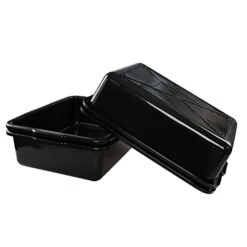23 Quart Large Commercial Bus Tubs, Black Utility Bus Box Set Of 4 -Peugeot Shop 31a8oB96kWL
