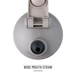 2-in-1 Shaker Bottle And Straw Cleaning Brush, 1 Pack & Reusable Silicone Straws For BlenderBottle Shaker Bottles, Black And Blue (2 Pack) -Peugeot Shop 31aBDR73HuL