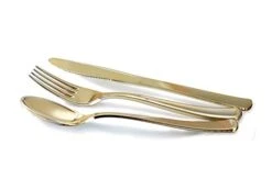 " OCCASIONS " 600 Pcs Set & 120 Guest Wedding Disposable Plastic Plate & Silverware Combo Set (Ivory & Gold Rim Plates, Gold Silverware) 17 " OCCASIONS " 600 Pcs Set & 120 Guest Wedding Disposable Plastic Plate & Silverware Combo Set (Ivory & Gold Rim Plates, Gold Silverware) -Peugeot Shop 31ajimECtsL