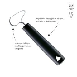 Triangle Fruit And Vegetable Corer - Ultra-Sharp Stainless Steel With Two Cutting Widths - Removes Cores & Seeds - Dishwasher Safe