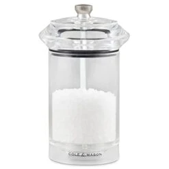 Cole & Mason Precision Solo Acrylic Salt Mill - Transparent