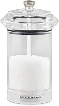 Cole & Mason Precision Solo Acrylic Salt Mill - Transparent -Peugeot Shop 31bHXA7VP1L. AC