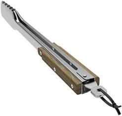 Traeger Pellet Grills BAC530 BBQ Tongs Accessory, Silver With Brown Small -Peugeot Shop 31bI0bjBhL. AC