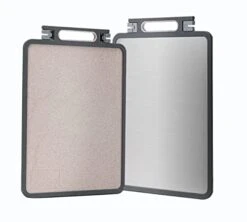 Double Sided Cutting Board,Stainless Steel Cutting Board For Kitchen,Large Size 17.8" X 12.2",Cutting Board For Meat,Cutting Board With Knife Sharpener