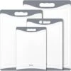 Xtra Large Cutting Boards, Plastic Cutting Boards For Kitchen (Set Of 4) Cutting Board Set Dishwasher Chopping Board With Juice Grooves Easy-Grip Handles, Grey, Empune