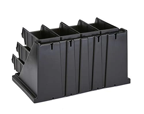 Cambro 12RS12110 Black Versa Self Serve Condiment Bin Stand Set With 3-Tier Stand And 12" Condiment Bins Case Of 1 1 Cambro 12RS12110 Black Versa Self Serve Condiment Bin Stand Set With 3-Tier Stand And 12" Condiment Bins Case Of 1