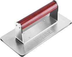 HULISEN Stainless Steel Bacon Press, 8.5-Inch Round Heavy-Duty Grill Press With Wood Handle, Non Stick Large Burger Press, Griddle BBQ Accessories For Steak Weight, Panini Sandwich -Peugeot Shop 31bb9RzDeOL. AC