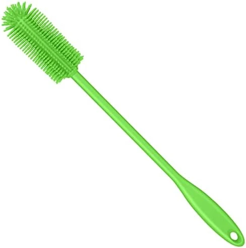 Silicone Bottle Brush, Water Bottle Cleaner Brush With Long Handle, Perfect For Cleaning Narrow Neck Containers, Vacuum Sports Bottle, Tumblers, Flask, Glassware (1 Pack, Orange) 5 Silicone Bottle Brush, Water Bottle Cleaner Brush With Long Handle, Perfect For Cleaning Narrow Neck Containers, Vacuum Sports Bottle, Tumblers, Flask, Glassware (1 Pack, Orange) - Image 5