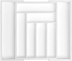 Bamboo Expandable Drawer Organizer For Utensils Holder, Adjustable Cutlery Tray, Wood Drawer Dividers Organizer For Silverware, Flatware, Knives In Kitchen, Bedroom, Living Room -Peugeot Shop 31blReaREYL. AC