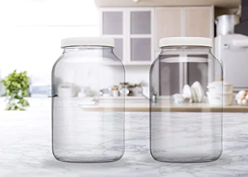 2 One-Gallon Glass Kombucha Jars With Breathable Muslin Cloth Covers, And Rubber Bands | 2 Pack Gallon Jars | Perfect SCOBY Home For Anyone Looking To Brew Their Own Kombucha | American-Made Glass Jar 3 2 One-Gallon Glass Kombucha Jars With Breathable Muslin Cloth Covers, And Rubber Bands | 2 Pack Gallon Jars | Perfect SCOBY Home For Anyone Looking To Brew Their Own Kombucha | American-Made Glass Jar - Image 3