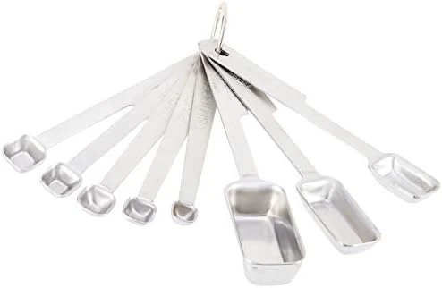 8-Piece Stainless Steel Measuring Spoon Set, One Size, Metallic 3 8-Piece Stainless Steel Measuring Spoon Set, One Size, Metallic - Image 3