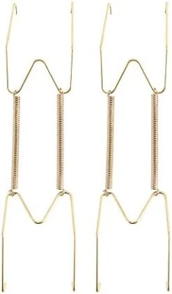 GENERIC 2 PCS Plate Hangers,Stainless Steel Plate Hangers Invisible Wall Hooks,Decorative Wire Plate Hangers,for Decorative Plates, Antique Plates (8 Inch) -Peugeot Shop 31cTnNiuU8L. AC