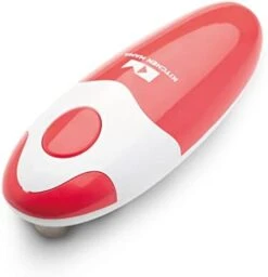 Auto Electric Can Opener: Open Your Cans With A Simple Push Of Button - Automatic, Hands Free, Smooth Edge, Food-Safe, Battery Operated, YES YOU CAN (Red) -Peugeot Shop 31cVtjueAL. AC