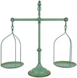 Decorative Distressed Vintage Metal Scale With Bird Finial, Bronze -Peugeot Shop 31ceC bLL2L. AC