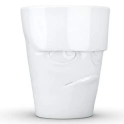 ASSEN Porcelain Mug With Handle, Grumpy Face Edition, 11 Oz. White (Single Coffee Mug) Coffee Cup 7 ASSEN Porcelain Mug With Handle, Grumpy Face Edition, 11 Oz. White (Single Coffee Mug) Coffee Cup -Peugeot Shop 31cjoYmikYL
