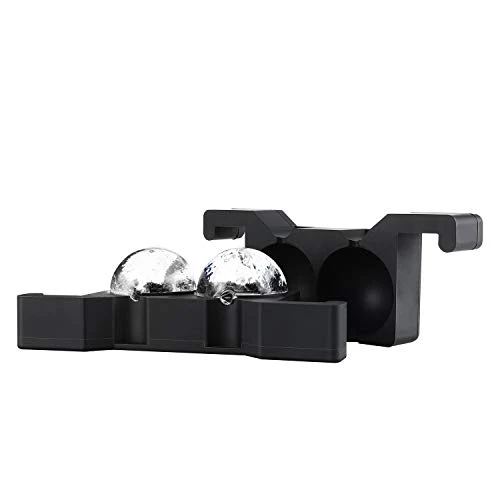 Whiskey Ice Ball Maker Crystal Clear Ice Ball Molds Large Sphere Ice Cube Trays For Whiskey, Cocktail, Brandy, Bourbon 4 Whiskey Ice Ball Maker Crystal Clear Ice Ball Molds Large Sphere Ice Cube Trays For Whiskey, Cocktail, Brandy, Bourbon - Image 4