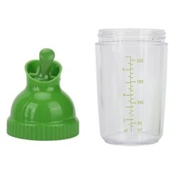 HEIMP Salad Dressing Mixer Bottle, 200ML Salad Dressing Shaker Bottle Leak Proof Mixer Cup With Measurement Marks For Kitchen Scales (Color : Green) -Peugeot Shop 31dZ18Ufg7L