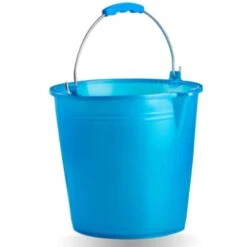 S 7 Bucket With Becco Azzurro, Capacity-7 Litre, Diameter-240, Height-220 Mm, Colour, Light Blue, One Size