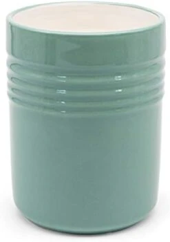 Kook Ceramic Utensil Crock For Kitchen Counter, Utensil Holder, Heavy & Stable Caddy, Countertop Organizer, For Spoons, Spatulas, 5.3”, Dishwasher Safe (Teal) -Peugeot Shop 31dz998ycSL. AC