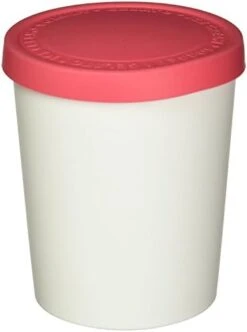 Stackable Sweet Treat Ice Cream Tub Food Tight-Fitting Silicone Lid Freezer Storage Container For Sorbet & Gelato, BPA-Free & Dishwasher-Safe, 1-Quart, Pink -Peugeot Shop 31dzi4zTtGL. AC