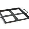 Charcoal Companion Porcelain Coated Salt Plate Holder, 10.2" X 10.2", Black