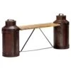 SKM Milk Bottle Bench 59.1"x13"x25.2" Solid Mango Wood