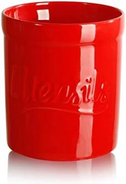 Sweese 811.104 Kitchen Utensil Holder, 7″ Large Porcelain Stable Utensil Caddy With Countertop Counter Utensil Organizer, Cooking Utensil Organizer Caddy For Farmhouse Kitchen Décor, Red 13 Sweese 811.104 Kitchen Utensil Holder, 7″ Large Porcelain Stable Utensil Caddy With Countertop Counter Utensil Organizer, Cooking Utensil Organizer Caddy For Farmhouse Kitchen Décor, Red -Peugeot Shop 31e4bcq9Z1L. AC