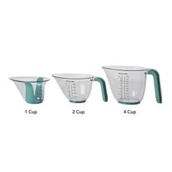 KitchenAid KO298OSAQA Gourmet Measuring Jugs, Set Of 3, Aqua Sky -Peugeot Shop 31eKym02CgL