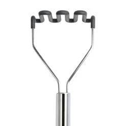 Silicone Potato, Stainless Steel Handle & Core, Food Mashers Kitchen Utensil, Vegetable Ricer & Avocado Blender, Scratch-Resistant & Heat-Resistant, Charcoal -Peugeot Shop 31eNmuX7pHL