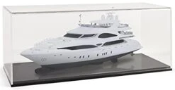 Acrylic Display Case 11'' X 29" With Ring, Black Base, And Lift Off Top For Countertop Use