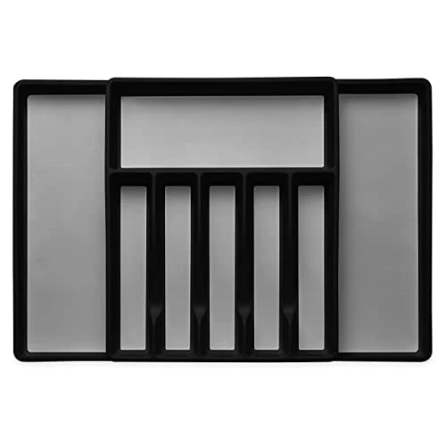 Expandable Cutlery Drawer Organizer, Flatware Drawer Tray For Silverware, Serving Utensils, Multi-Purpose Storage For Kitchen, Office, Bathroom Supplies 1 Expandable Cutlery Drawer Organizer, Flatware Drawer Tray For Silverware, Serving Utensils, Multi-Purpose Storage For Kitchen, Office, Bathroom Supplies