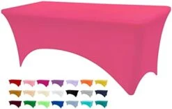 Stretch Spandex Table Cover, Fitted Table Clothes For 6 Foot Rectangle Tables, Black Table Cloths For Parties, Banquet And Festival (Black, 6FT) 27 Stretch Spandex Table Cover, Fitted Table Clothes For 6 Foot Rectangle Tables, Black Table Cloths For Parties, Banquet And Festival (Black, 6FT) -Peugeot Shop 31etb2dtBL. AC