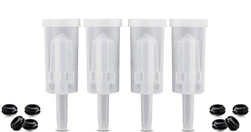 GLIDESTORE 3-Piece Airlock For Fermentation With Silicone Grommets, Airlocks Kit For Preserving, Brewing, Making Wine, Fermenting Sauerkraut, Kimchi (4pcs Airlock And 8 Grommets) 1 GLIDESTORE 3-Piece Airlock For Fermentation With Silicone Grommets, Airlocks Kit For Preserving, Brewing, Making Wine, Fermenting Sauerkraut, Kimchi (4pcs Airlock And 8 Grommets)