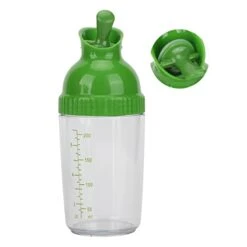 HEIMP Salad Dressing Mixer Bottle, 200ML Salad Dressing Shaker Bottle Leak Proof Mixer Cup With Measurement Marks For Kitchen Scales (Color : Green) -Peugeot Shop 31ezHvrKhvL