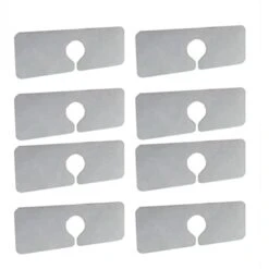 Lyzeous 8PCS Faucet Absorbent Mat-Grey Faucet Absorbent Mat, Faucet Splash Catcher, Dish Cleaning Drying Pads Grey