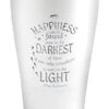 Tervis Harry Potter Happiness Quote Engraved Triple Walled Insulated Tumbler Travel Cup Keeps Drinks Cold & Hot, 30oz Legacy, Glacier White