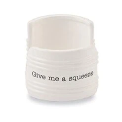 Give Me A Squeeze Sponge Caddy, 3" X 3", White