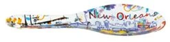 New Orleans Iconic Images Watercolor Souvenir Spoon Rest