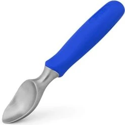 Ice Cream Scoop With Chisel-Shaped Tip, Non-Slip Easy To Grip Handle, Solid Stainless Steel For Hard Or Soft Ice Cream - Dishwasher Safe. (Blue) -Peugeot Shop 31fY5MVzjiL. AC