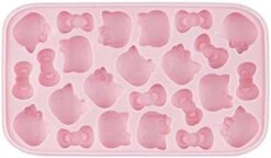 Hello Kitty Ice Cube Tray With Lid Container & Scoop, Easy-Release Silicone & Flexible 24pcs Cute Kitty Ice Cubes For Chingling Cocktail And Milk Tea (Pink) -Peugeot Shop 31frQm srYL. AC