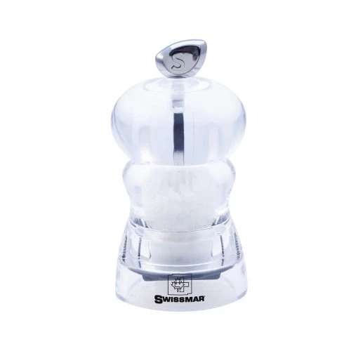 Alice 4-Inch Salt Mill, Clear 1 Alice 4-Inch Salt Mill, Clear