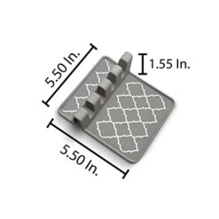 Gray Kitchen Utensil Holder, Utensil Organizer, Spoon Rest For Stove Top, Utensil Holder For Kitchen Counter, Utensil Caddy For Spatula Tongs, Coffee Spoon Rest, Cooking Utensil Holder For Countertop -Peugeot Shop 31gXlcPSJYL